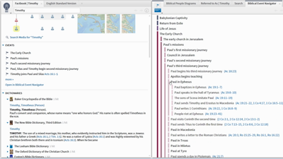 Enhancing Factbook with Media Browser and Biblical Event Navigator
