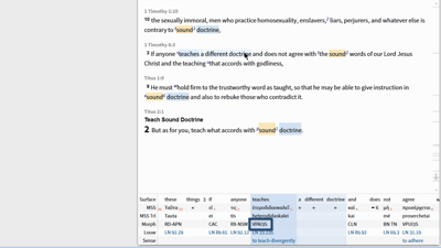 Reverse Interlinears, Inline Search, and First Class Conditionals