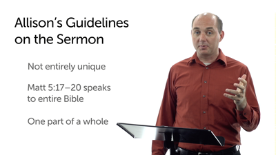 Guidelines for Reading the Sermon on the Mount