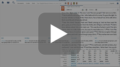 Using Quick Comparison to Compare Translations of John 1:11