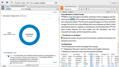Studying “Gospel” with the Bible Word Study Tool