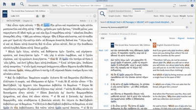 Using Sympathetic Highlighting to Identify and Search Greek Forms