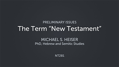 The Term “New Testament”