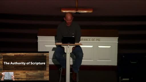 The Authority of the Scripture The Authority of the Scripture