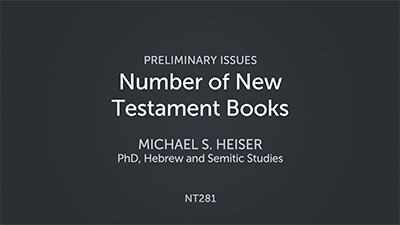 The Scope of the New Testament