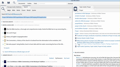 Using the Topic Guide to Find a Gospel’s Themes in the Rest of Scripture