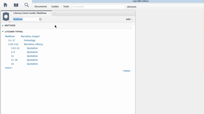Customizing the Passage Guide to Look at Genre Coding