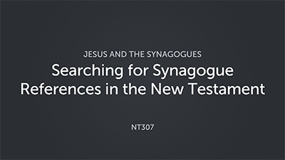 Searching for Synagogue References in the New Testament
