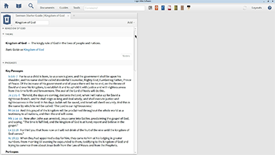 Using the Sermon Starter Guide to Research the Kingdom of God