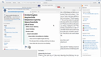 Using Timelines in Logos to Find Events in Jesus’ Life