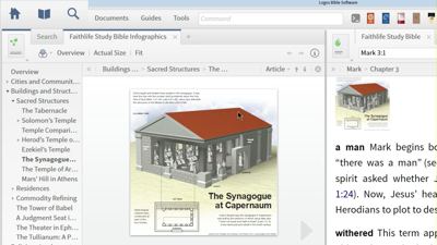Using a Proximity Search to Find Images of the Synagogue at Capernaum