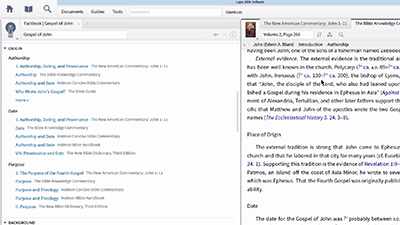 Researching the Reliability of John’s Gospel with the Factbook