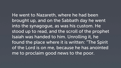 Jesus’ Sermon at Nazareth