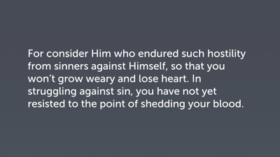 Legitimized through Discipline (Heb 12:3–11)