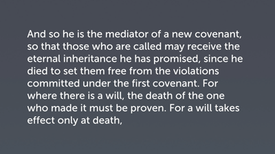 Mediation through Sacrificial Death (Heb 9:15–24)