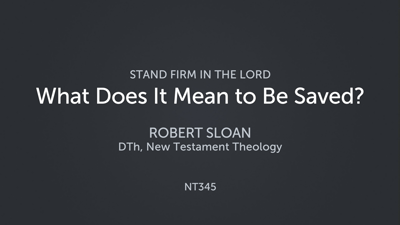 What Does It Mean to Be Saved?