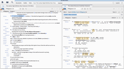 Studying the Meta-Comments in the LDGNT and HDNT