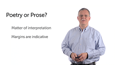 Poetry or Prose?