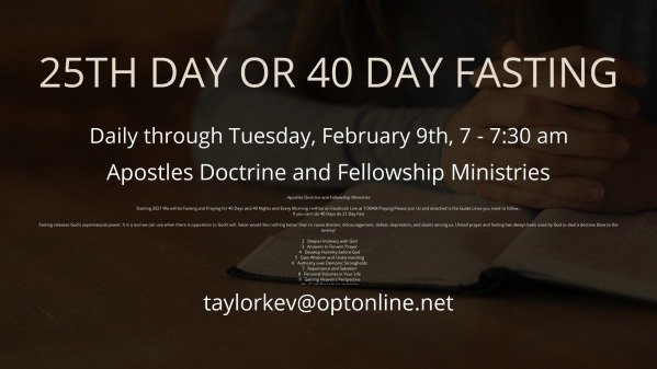 Day 25 of 40 Day Fasting - Logos Sermons