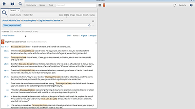 Finding Occurrences of the Phrase “Thus Says the LORD”