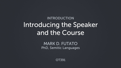 Introducing the Speaker and the Course