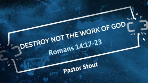 Destroy Not The Work Of God