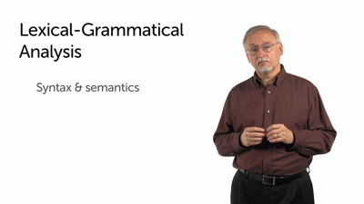 Lexical-Grammatical Analysis