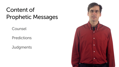 Prophets and Prophetic Narratives: Prophetic Speech