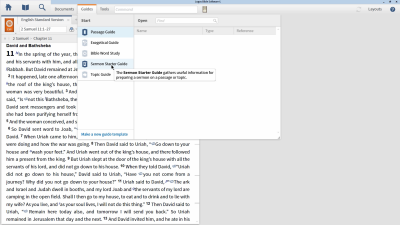 Preparing a Topic-Based Sermon with the Sermon Starter Guide