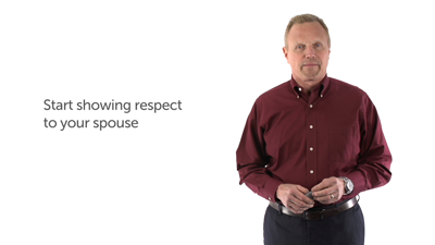 1. Start Showing Respect to Your Spouse