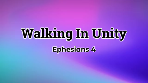 Walking In Unity