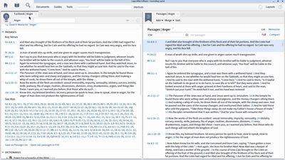 Building and Merging Passage Lists on Anger, Sin, and Righteousness