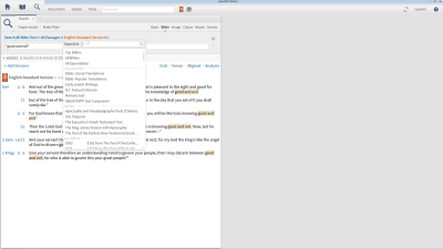 Comparing English Bibles and the Original Hebrew with the Grid View