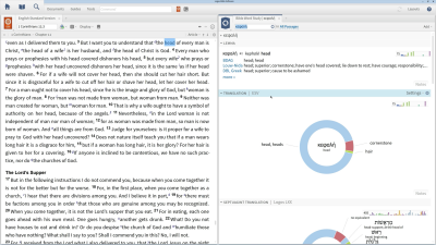 Using the Bible Sense Lexicon to Distinguish Meaning in the New Testament