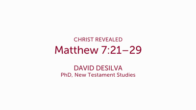Matthew 7:21–29
