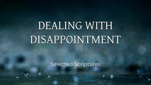 Dealing With Disappointment