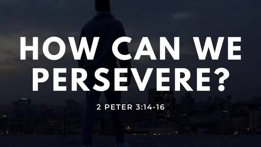 How Can We Persevere? | 2 Peter 3:14-16