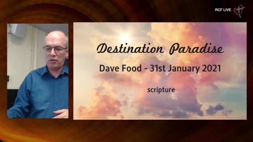 RCF 310121 - Celebration Service - Dave Food - Destination Paradise