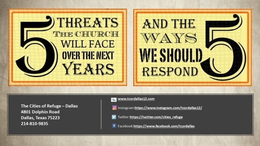 5 Ways to Respond to Threats The Church Will Face Part 2