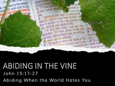 Abiding When the World Hates You