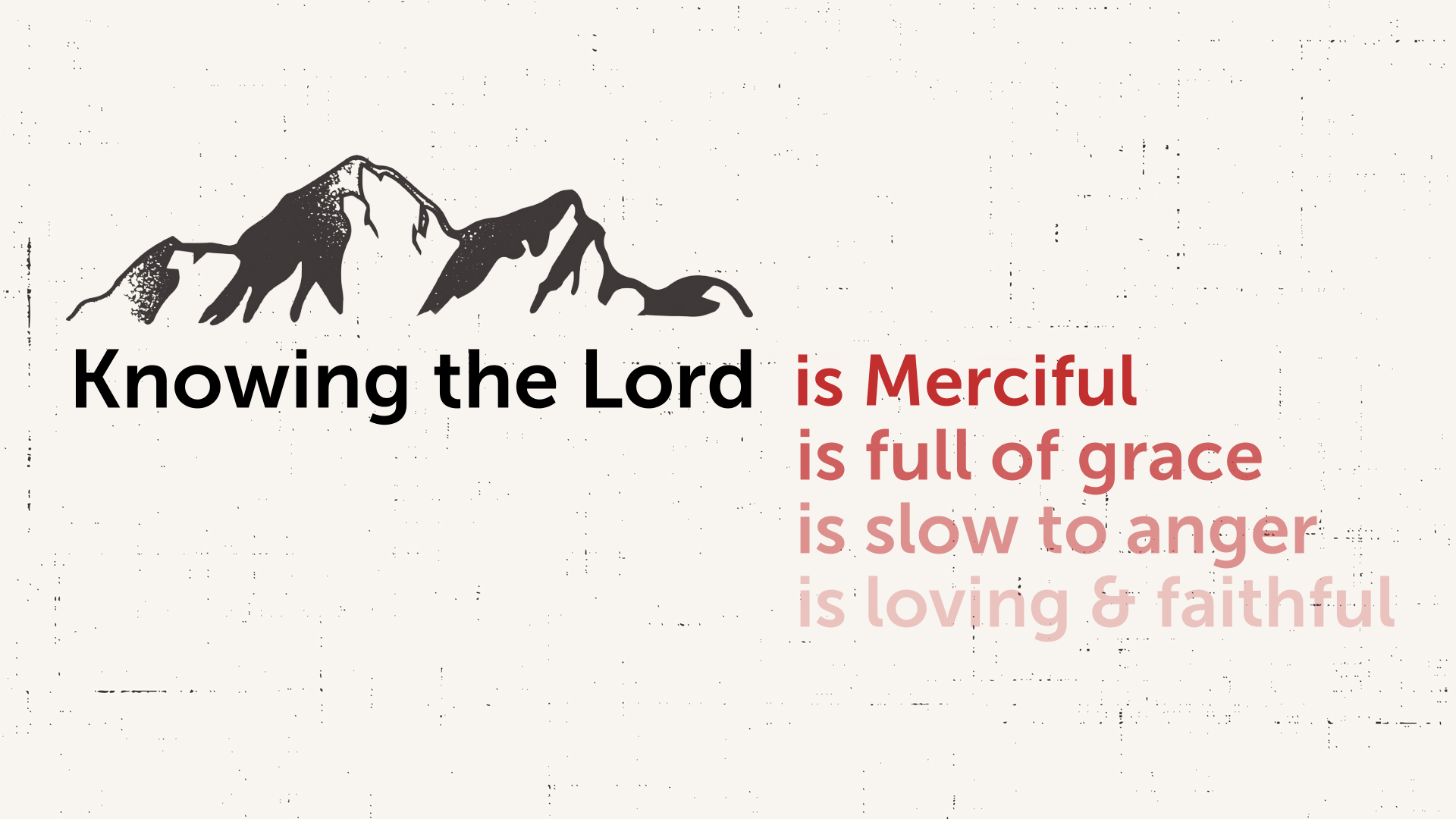 The Lord is merciful - Logos Sermons