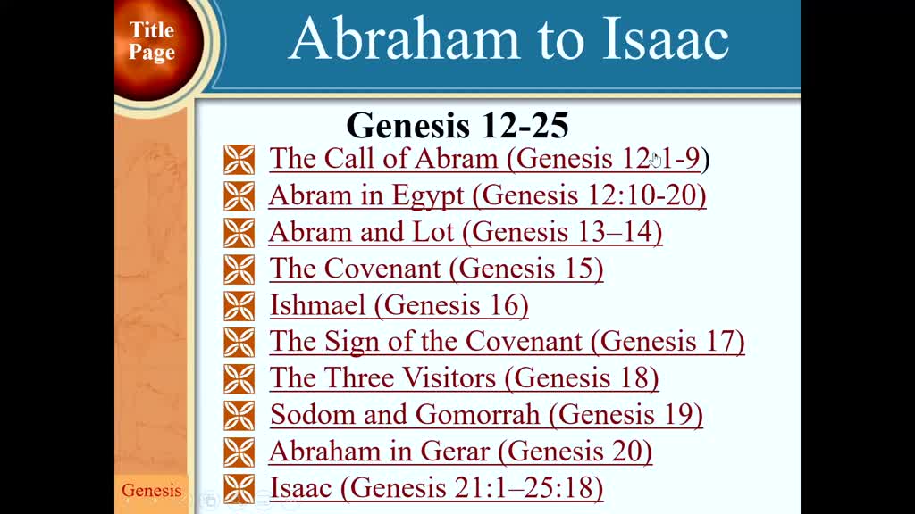 Genesis Class 11 - Logos Sermons