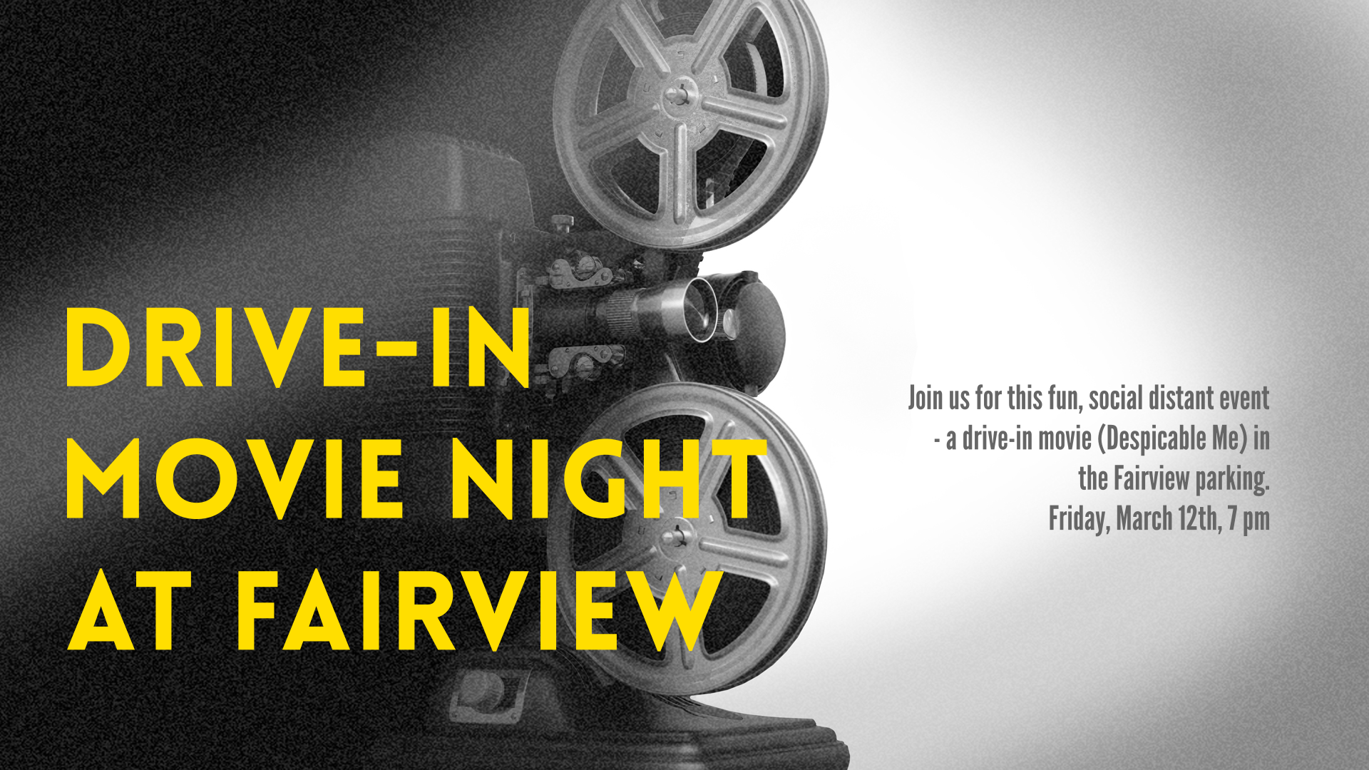 Drive-In Movie night at Fairview