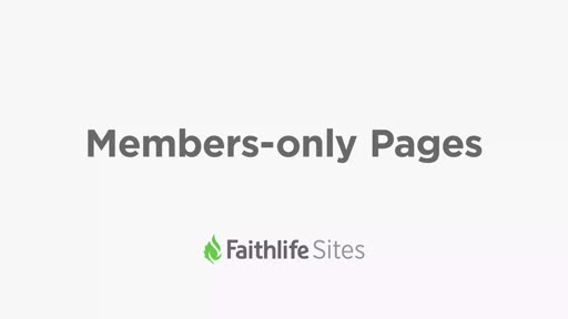 Members-only Pages