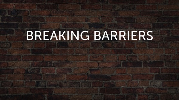 Breaking Barriers: Identify the barrier - Logos Sermons