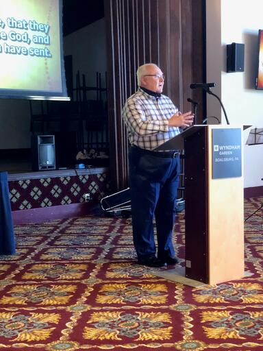 Pastor Chet Preaching NB