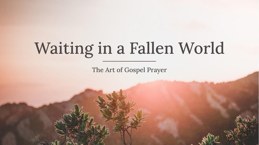 Waiting in a Fallen World | The Art of Gospel Prayer