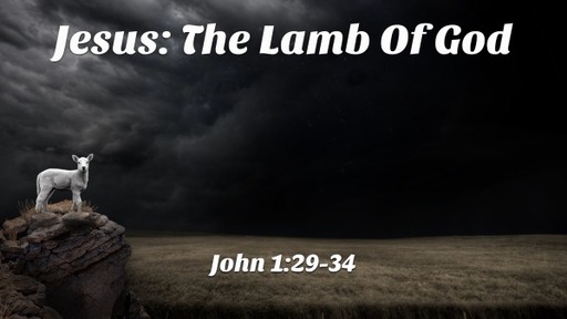 Jesus - The Lamb Of God (John 1:19-34)