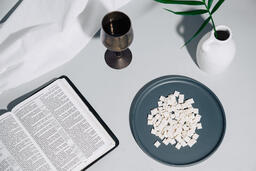 Communion Elements on a Table  image 1