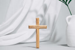 Wooden Cross with Vase  image 7